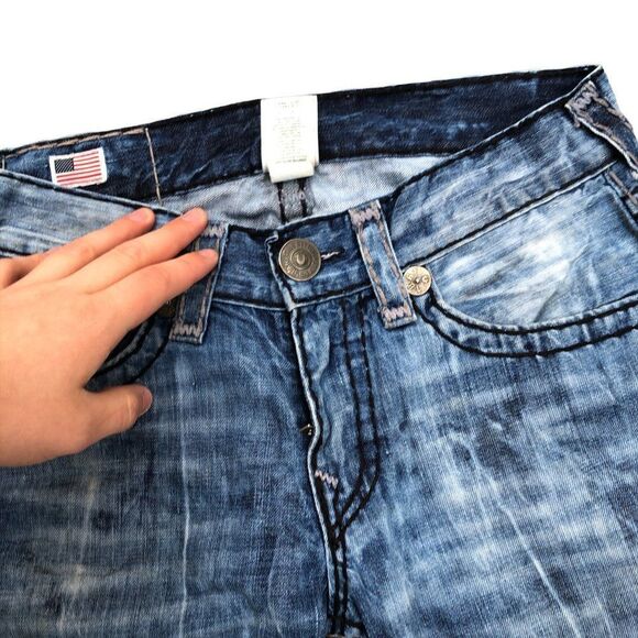 True Religion Jeans Size 29 RICKY SUPER T Blue - Picture 13 of 15